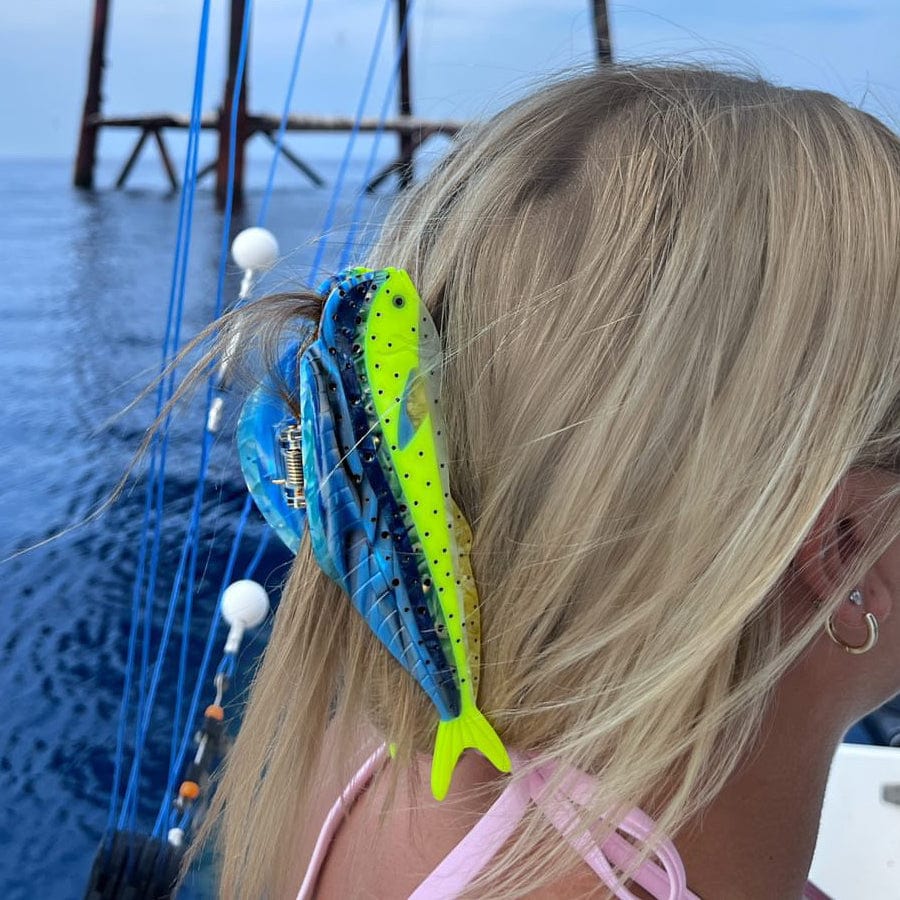 Jumbo Mahi-Mahi Hair Claw Clips