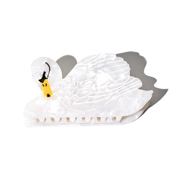 Large Swans Hair Claw Clips