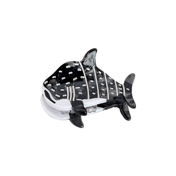 Mini Black Whale Shark Hair Claw Clips