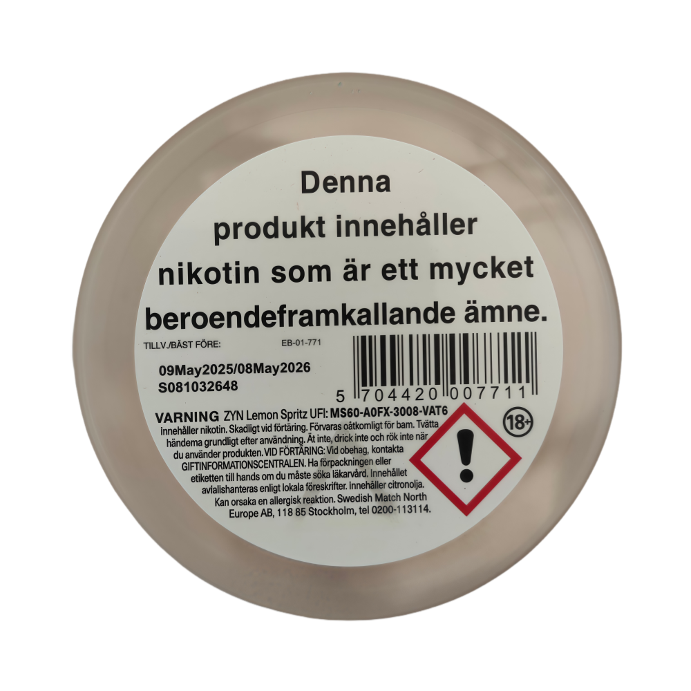 ZYN Lemon Spritz Slim 6.5mg