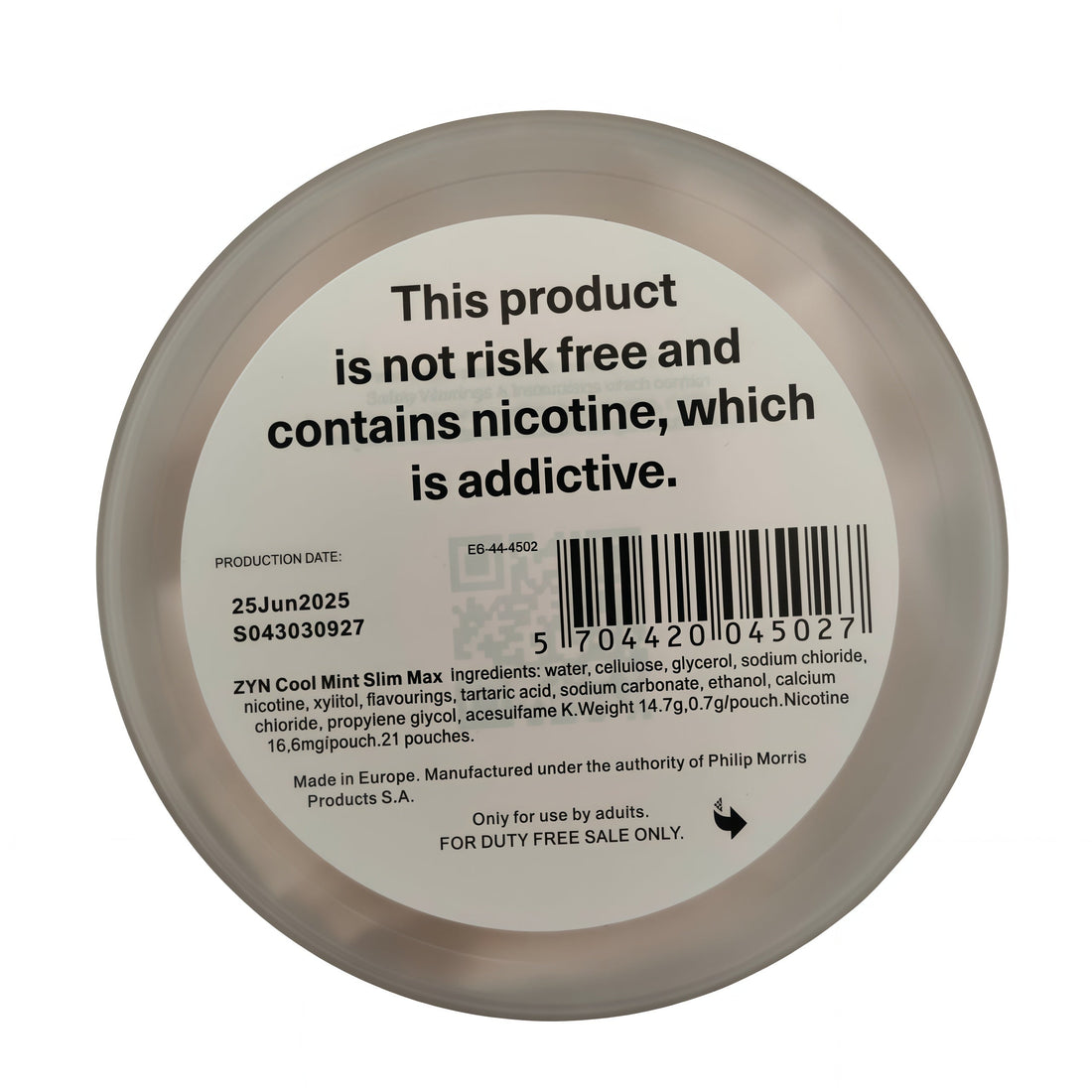 ZYN Max Cool Mint Strong 16.6mg
