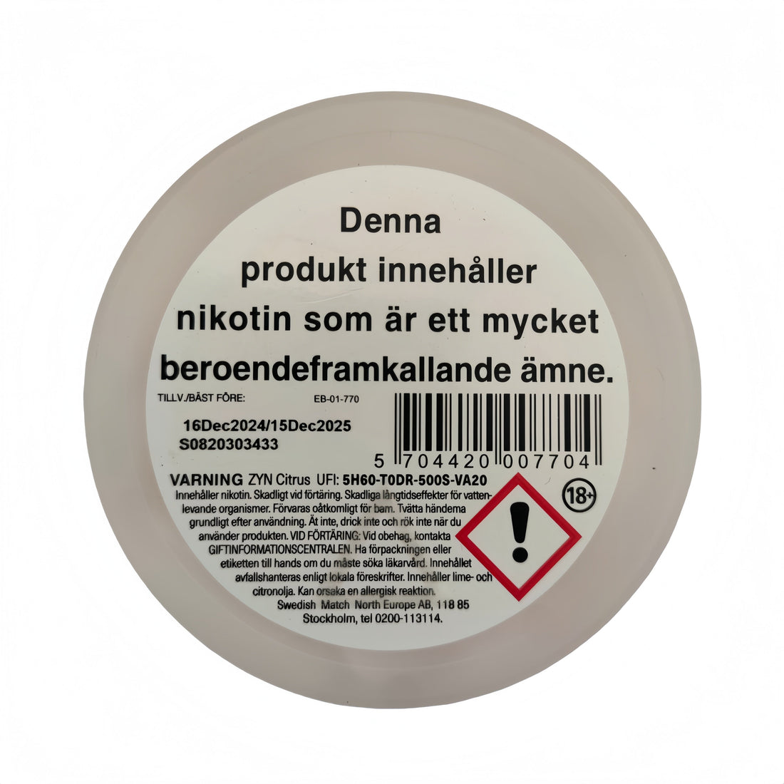 ZYN Citrus Slim Strong 9mg