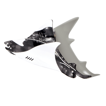 Jumbo Black Manta Ray Hair Claw Clips