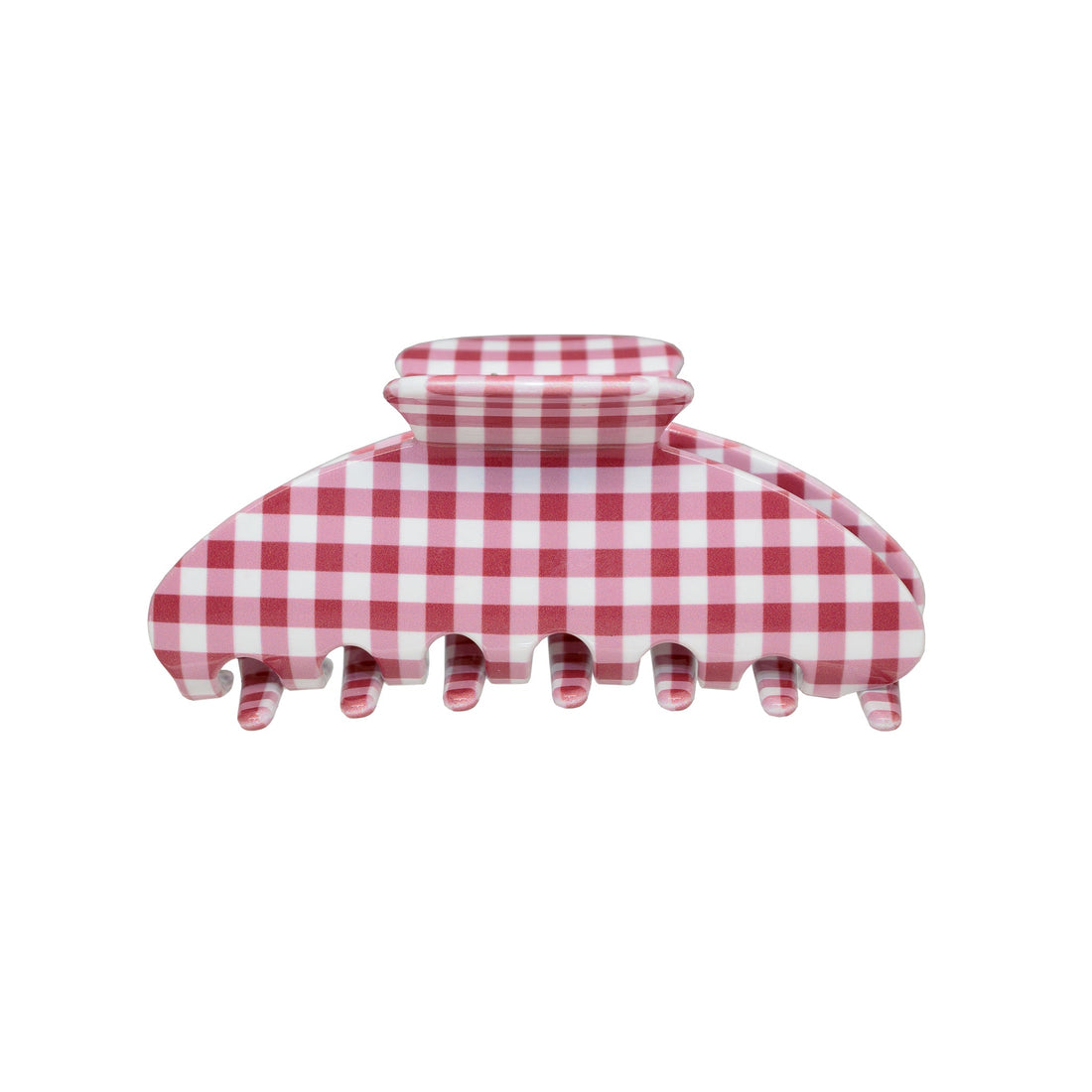 Big Effing Clip in Cherry Gingham