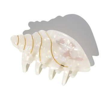 Jumbo Pink Conch Hair Claw Clips