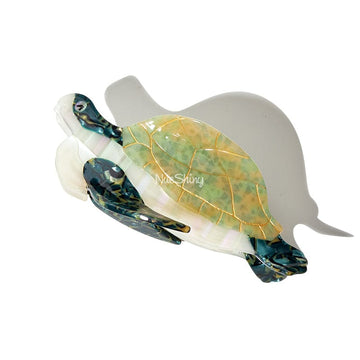 Jumbo Green Sea Turtle Hair Claw Clips