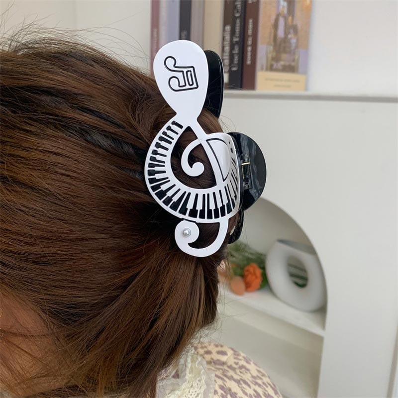 Large Musical Note Hair Claw Clips