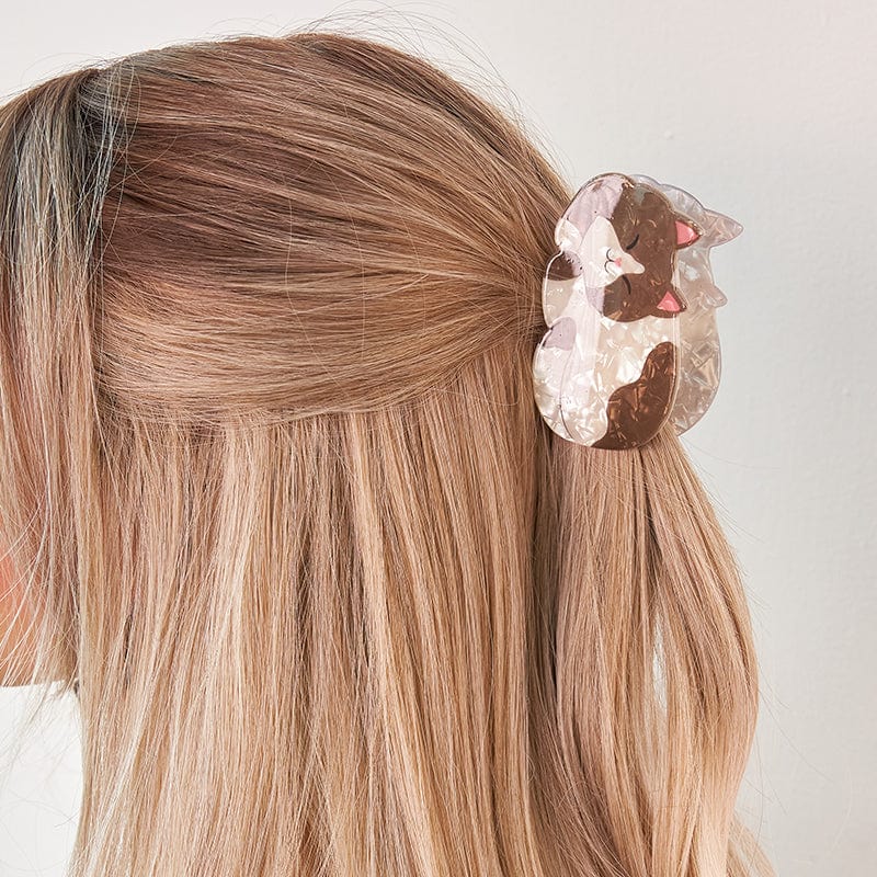 Medium Smiling Cat Hair Claw Clips