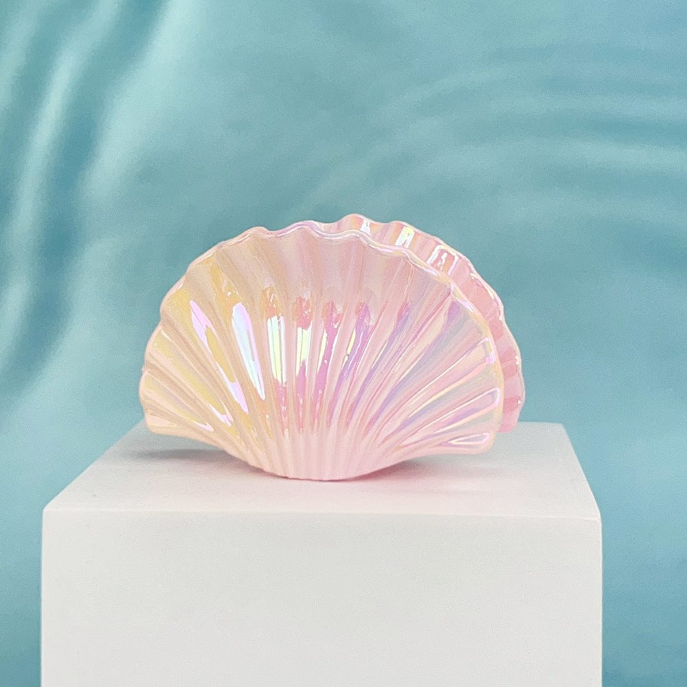 Gradient Yellow-Pink Shell Hair Claw Clips