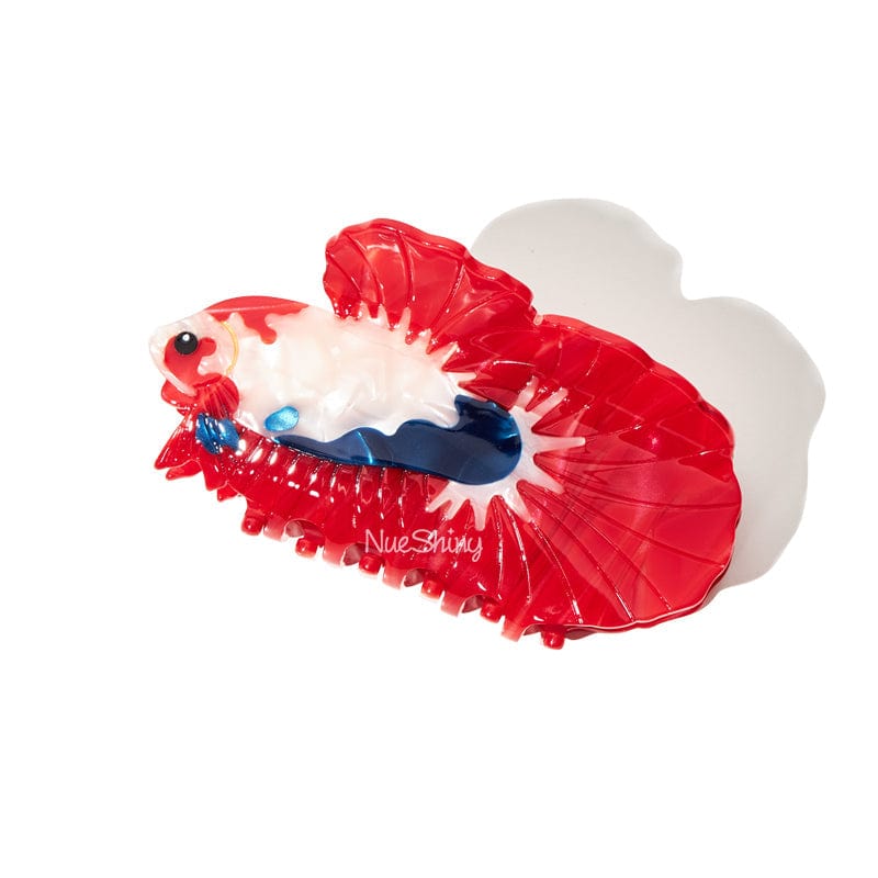 Large Betta Fish Hair Claw Clips