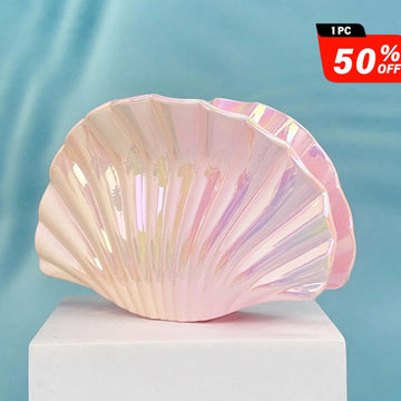 Gradient Yellow-Pink Shell Hair Claw Clips