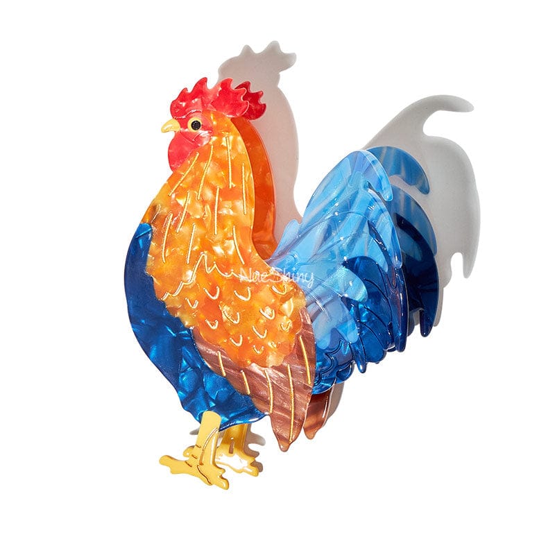 Large Rooster Hair Claw Clips