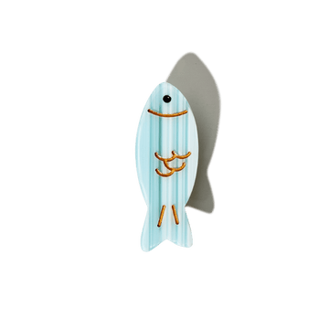 Mini Light Blue Fish Hair Clip