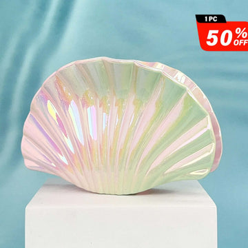 Gradient Blue-Green Shell Hair Claw Clips