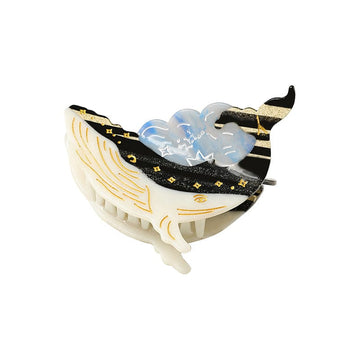 Medium Noctilucent Cloud Whale Hair Claw Clips