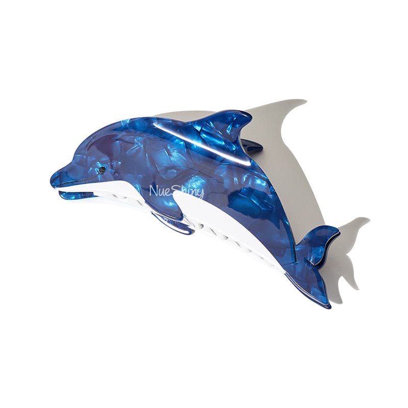 Jumbo Dolphin Hair Claw Clips