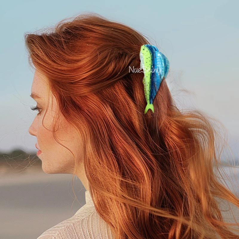 Large Mahi-Mahi Hair Claw Clips