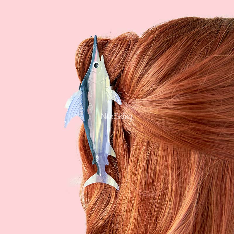 Jumbo Swordfish Hair Claw Clips