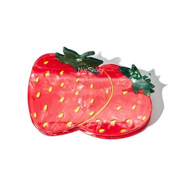 Large Strawberry Hair Claw Clips
