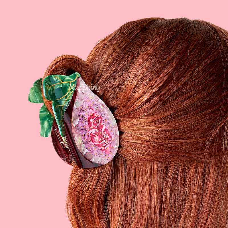 Large  Figs Hair Claw Clips