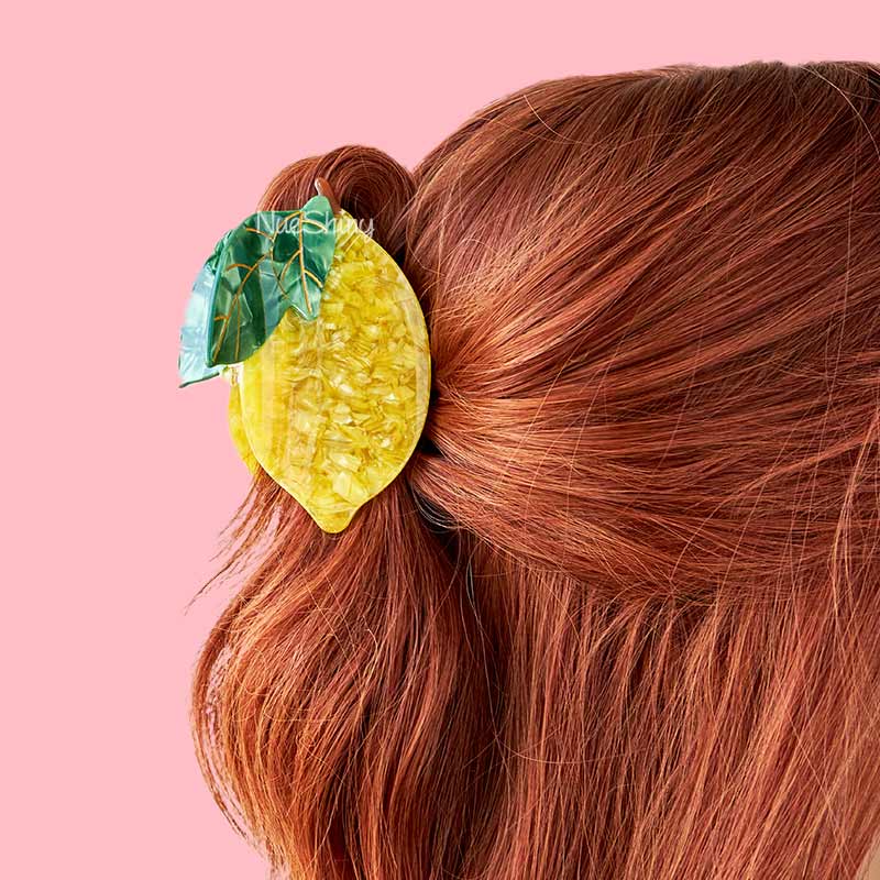Large  Lemon Hair Claw Clips