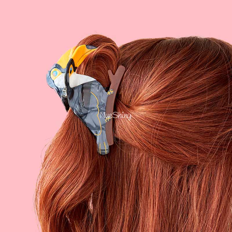 Large Toucans Hair Claw Clips