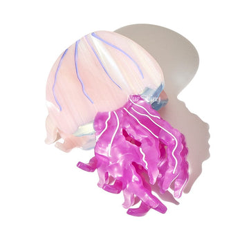 Medium Pink-Purple Small Jellyfish Hair Claw Clips