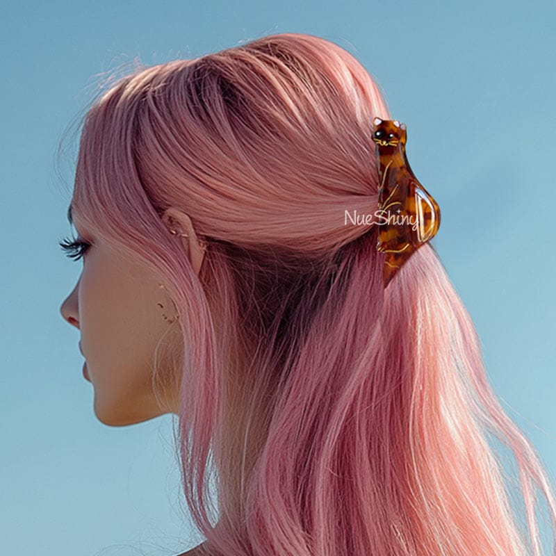 Medium Tortoiseshell Mink Hair Claw Clips