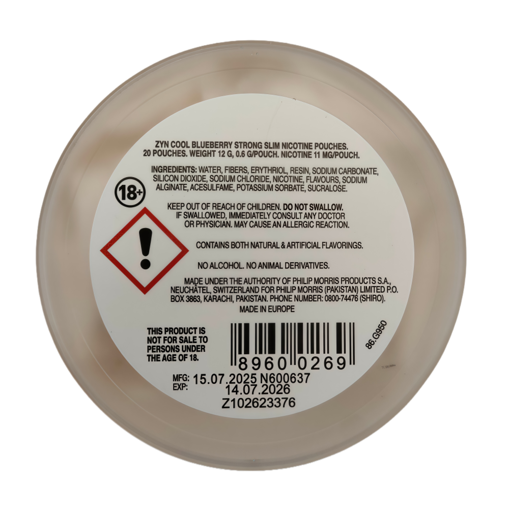 ZYN Cool Blueberry 11mg