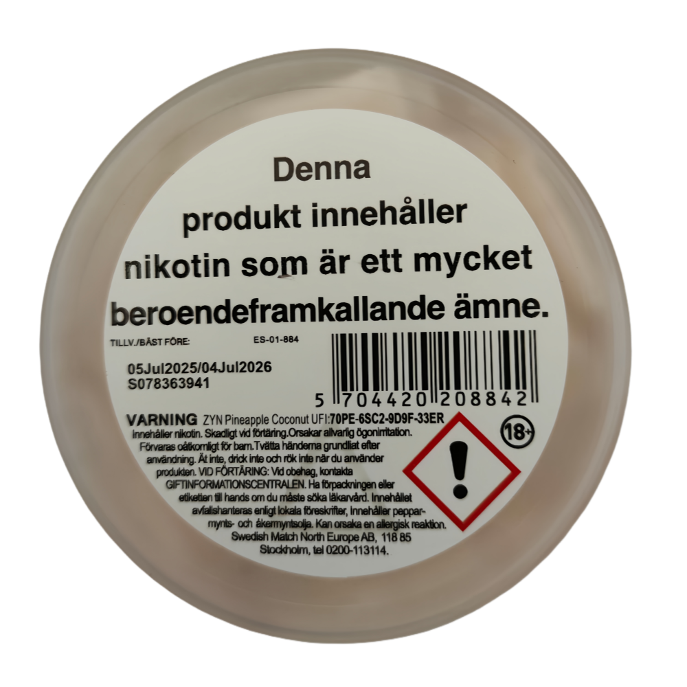 ZYN Pineapple Coconut Slim 9MG