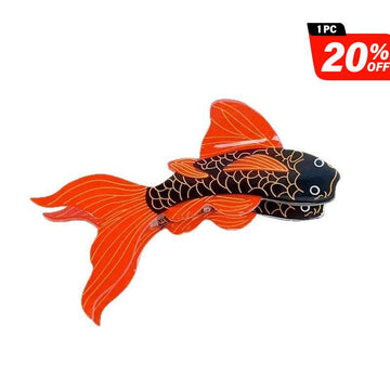 Large Black Koi Hair Claw Clips