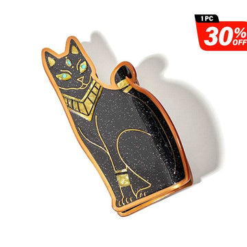 Jumbo Bastet the Black Cat Hair ClawHair Claw Clips