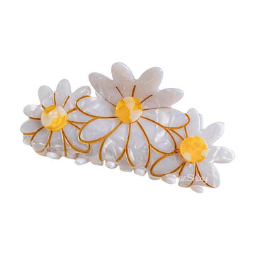 Medium Daisy Hair Claw Clips
