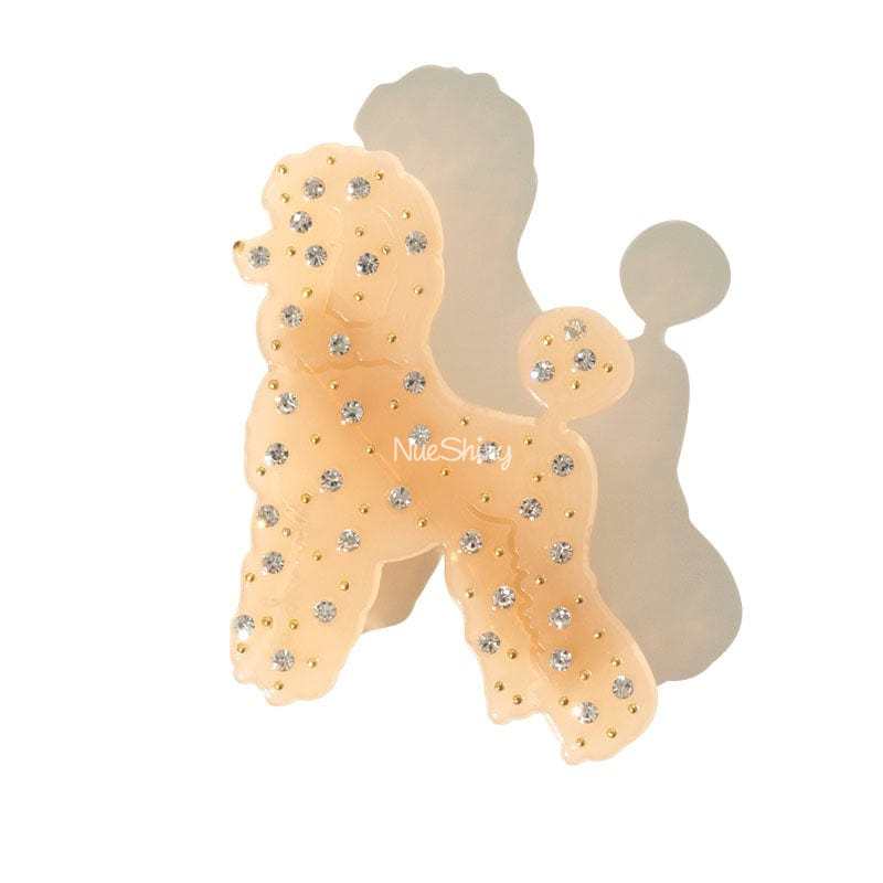 Mini Diamond Poodle Dog Hair Clip