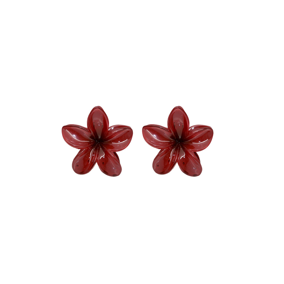 Baby Super Bloom Clip Set in Dark Cherry