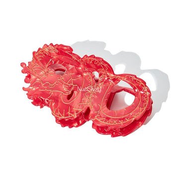 Large Red Dragon Hair Claw Clips