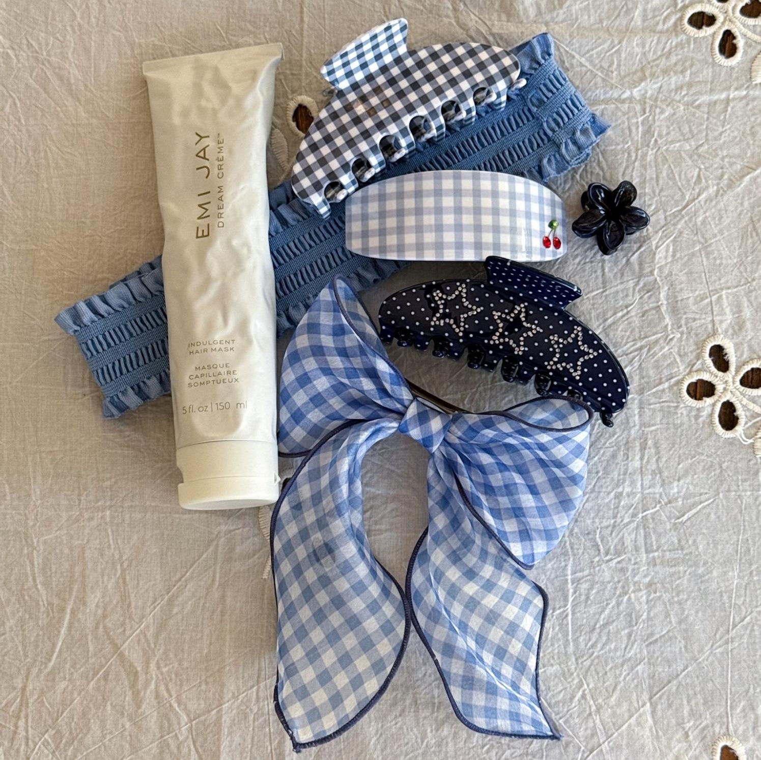 assorted emi jay hair care and accessories