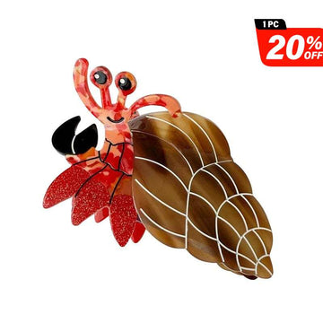 Medium Brown Hermit Crab Hair Claw Clips