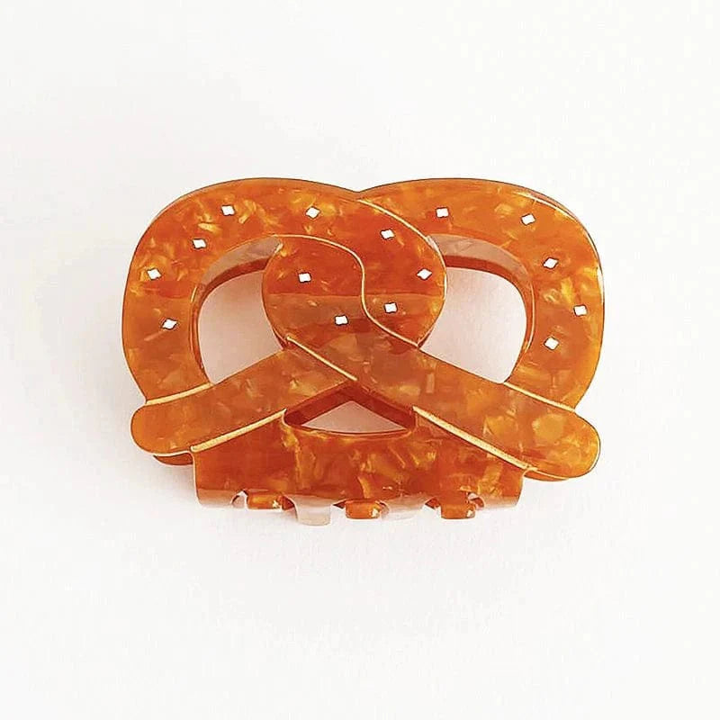 Medium Fun Pretzel Hair Claw Clips