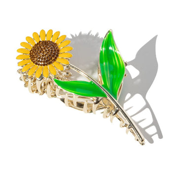 Large Sunflower Hair Claw Clips