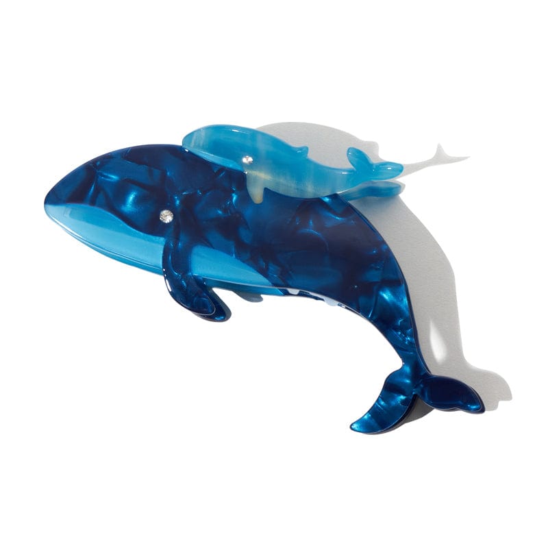 Jumbo Playful Blue Whale Shark Hair Claw Clips