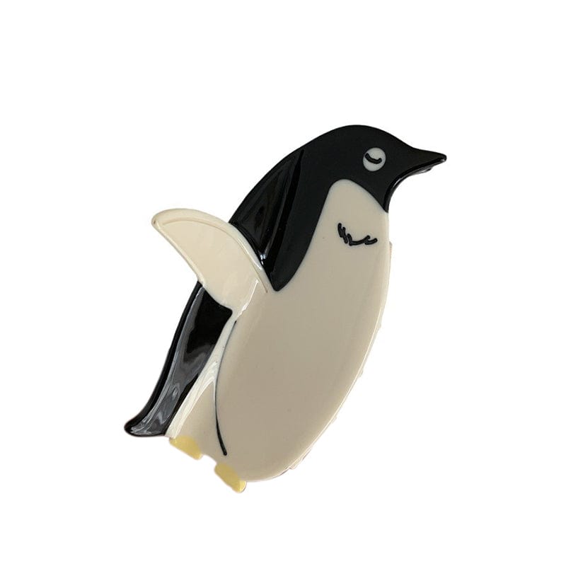 Medium Penguin Hair Claw Clips