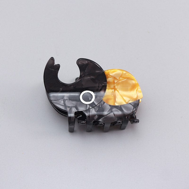 Medium Orange Coleoptera Hair Claw Clips