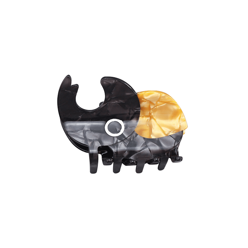 Medium Orange Coleoptera Hair Claw Clips