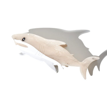 Jumbo Tan Shark Hair Claw Clips