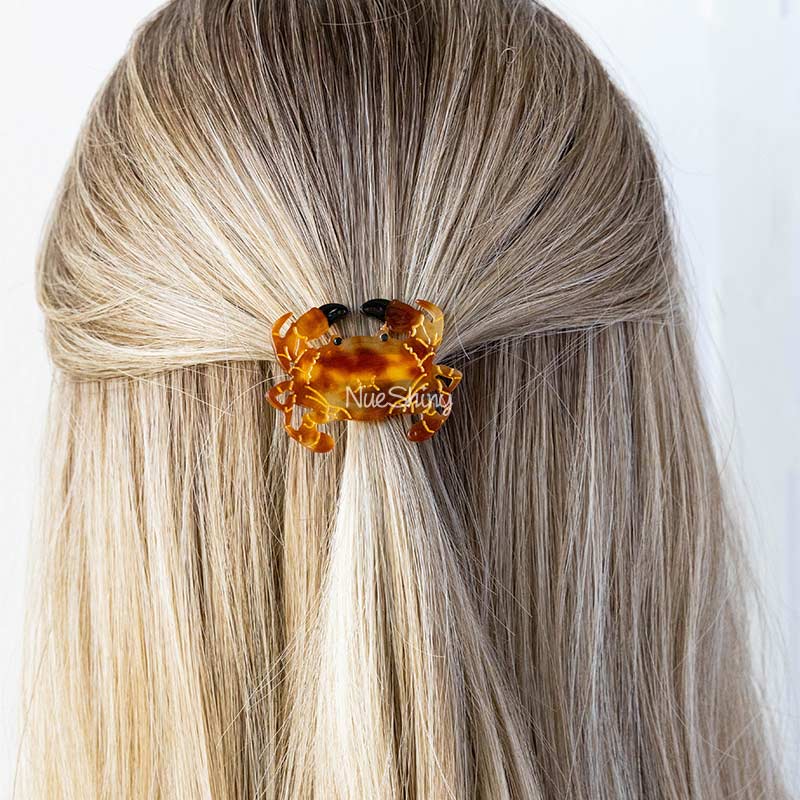 Mini Caramel Crab Hair  Clip