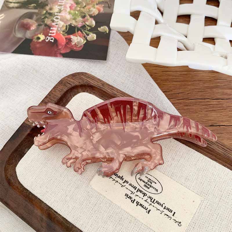 Large  Brown Tyrannosaurus Rex Hair Claw Clips