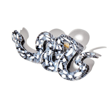 Large  Black Snake Hair Claw Clips