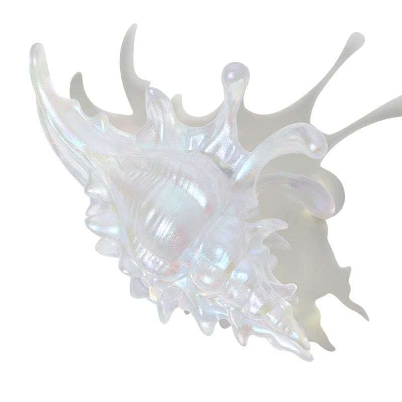 Translucent Colorful Pearlescent Conch Hair Claw Clips