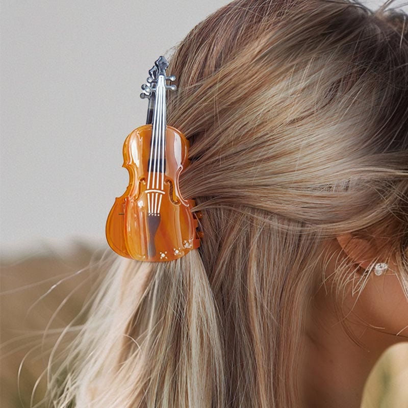 Medium Sunset Violin Hair Claw Clips